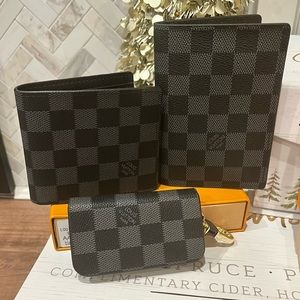 Men’s wallet, Passport case and key fob case. All brand new.